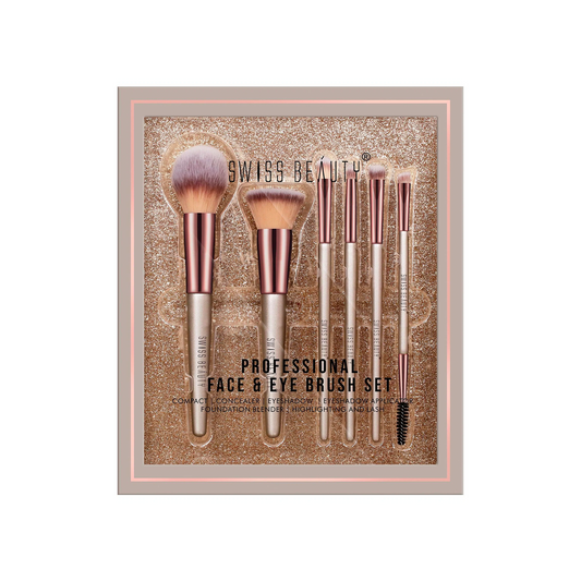 Professional Face & Eye Brush Set
