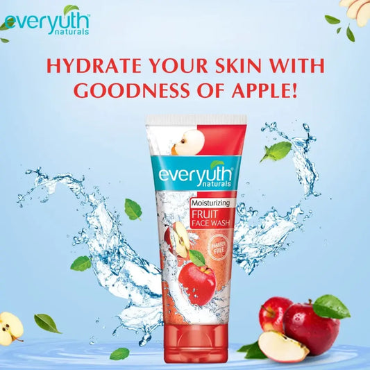 Everyuth Naturals Moisturizing Fruit Face Wash With Apple Extracts  (50g)