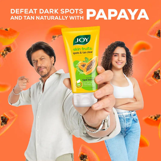 Joy Skin Fruits Spots & Tan Clear Papaya Face Wash (50ml)