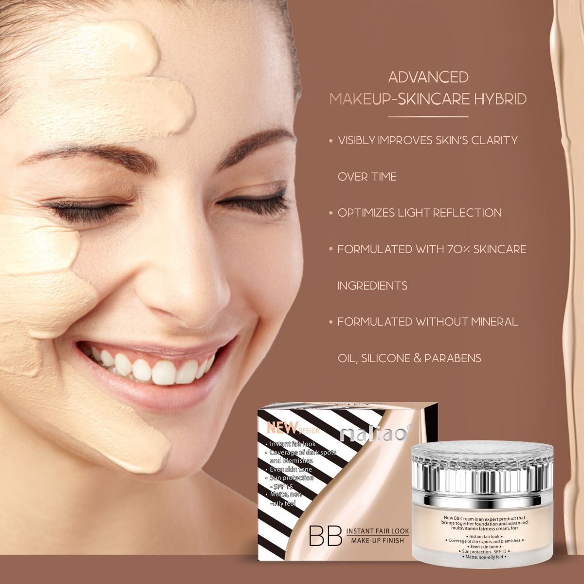Maliao BB Instant Fair Look Foundation SPF 15