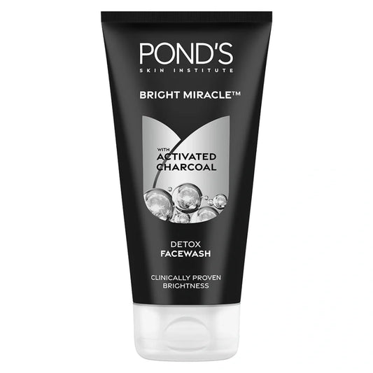 POND'S Bright Miracle Detox Facewash | 10X Power of Activated Charcoal (150g)