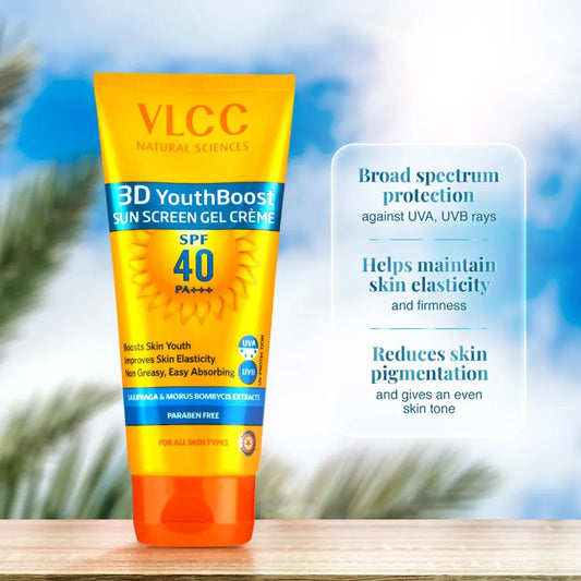LCC 3D Youth Boost SPF 40 +++ Sunscreen Gel Crème - 100g