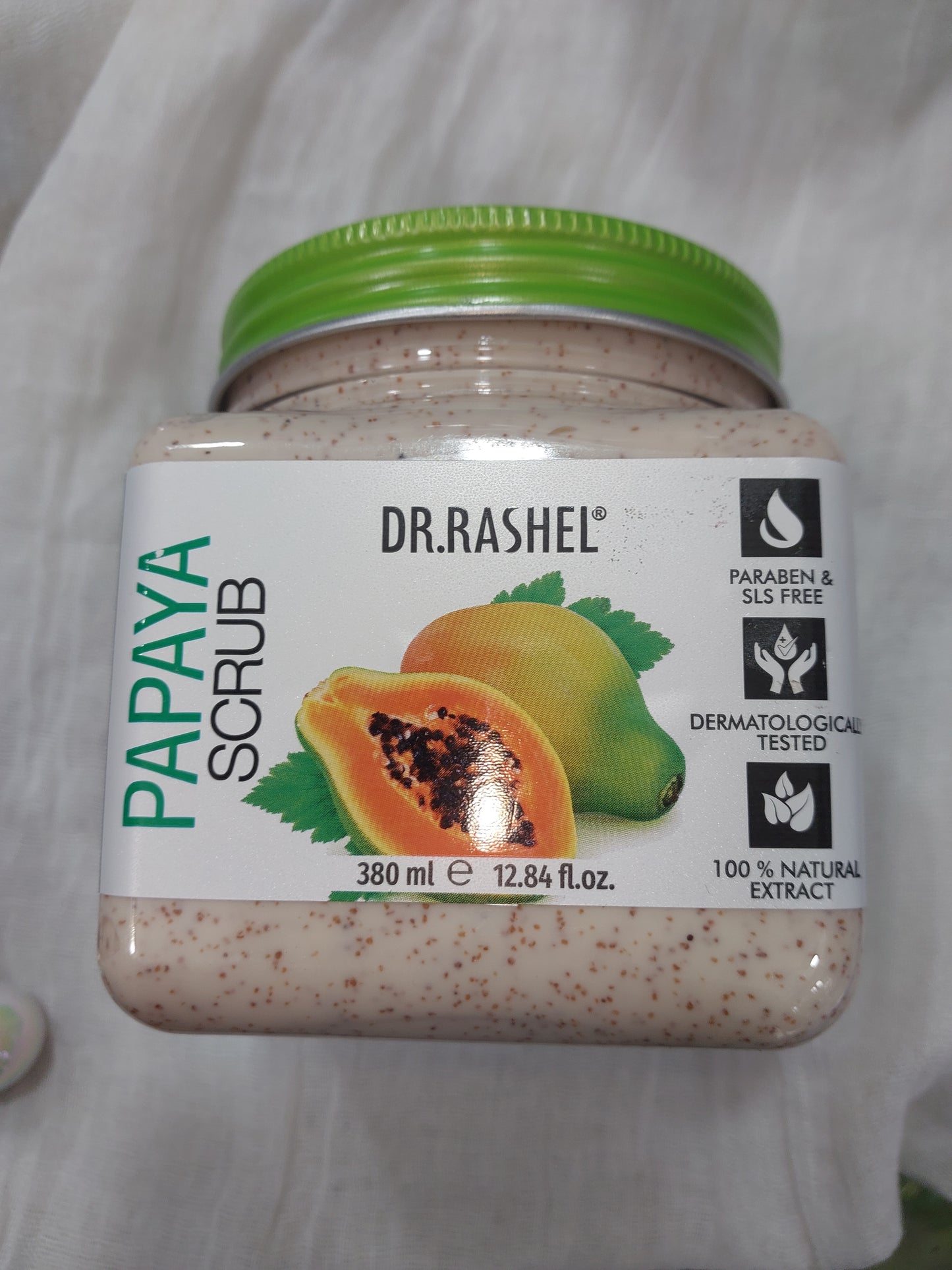 DR.RASHEL scrubs/ Fruit scrub/ DE-Tan scrub/ UBTAN scrub/ CHARCOAL Scrub/ APRICOT scrub/ RICE WATER scrub/MULTANI MITTI scrub/ PERAL scrub/ KOREAN GLASS SKIN scrub