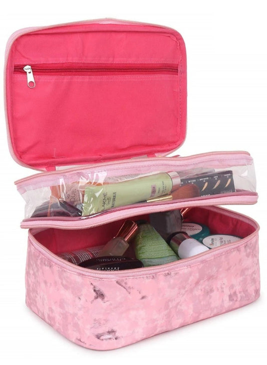 Women Vanity Box Cosmetics Case for girls and Ladies(pink)