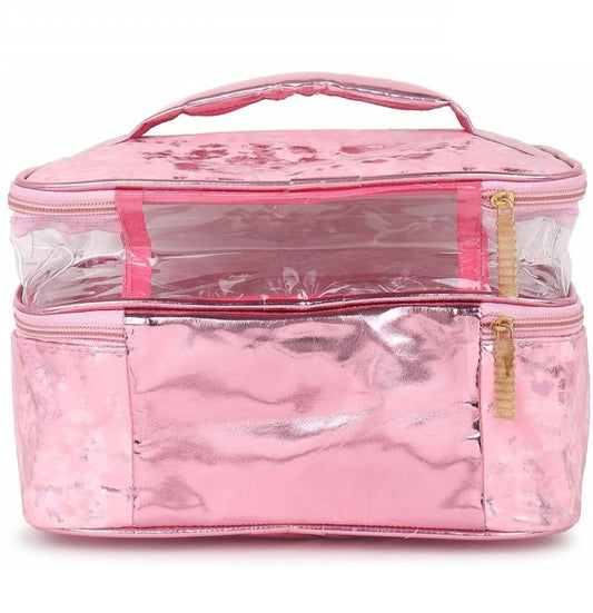 Women Vanity Box Cosmetics Case for girls and Ladies(pink)