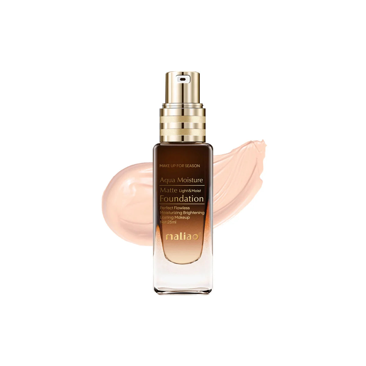 Maliao Aqua Moisture Matte Light & Moist Foundation - Hydrating Matte Finish