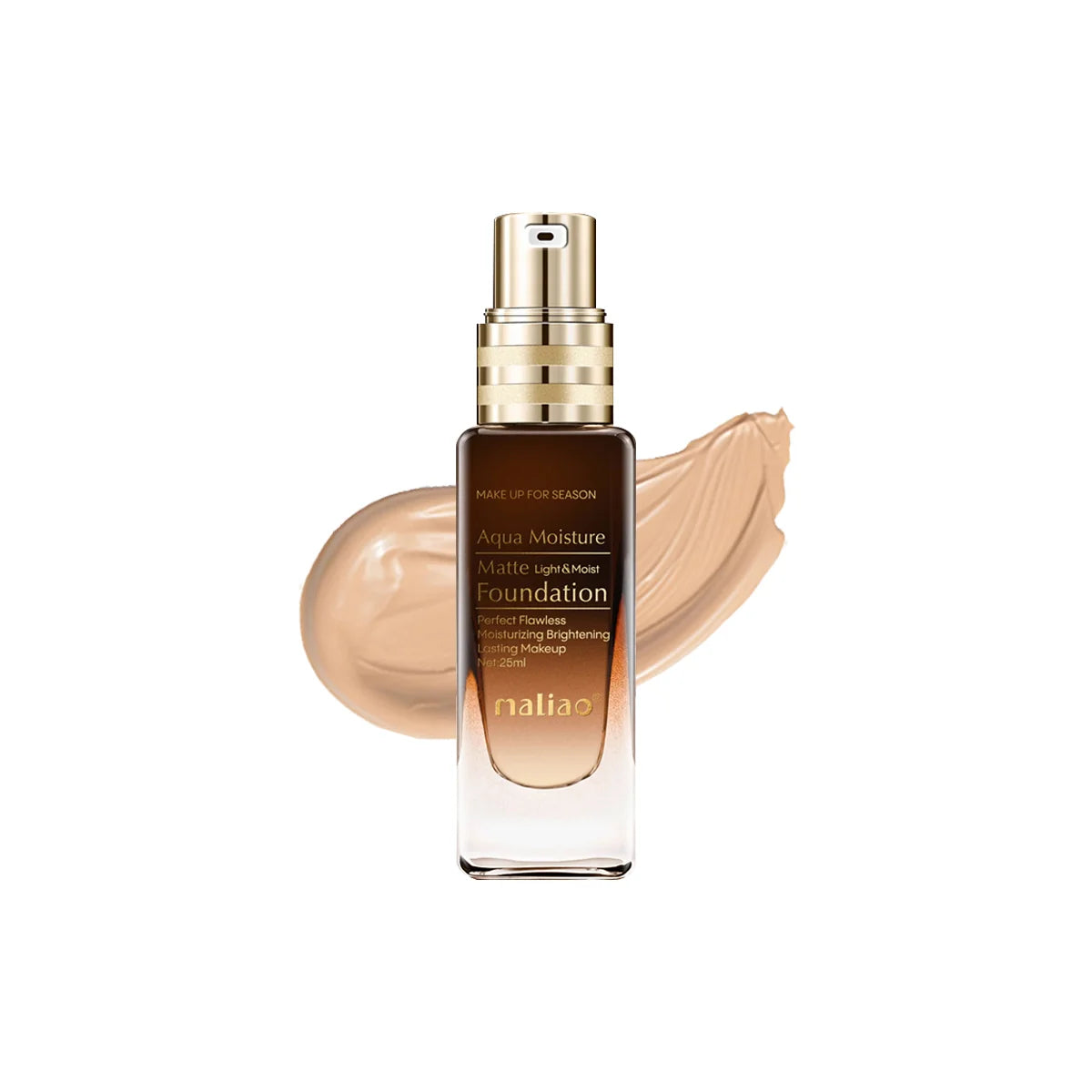 Maliao Aqua Moisture Matte Light & Moist Foundation - Hydrating Matte Finish