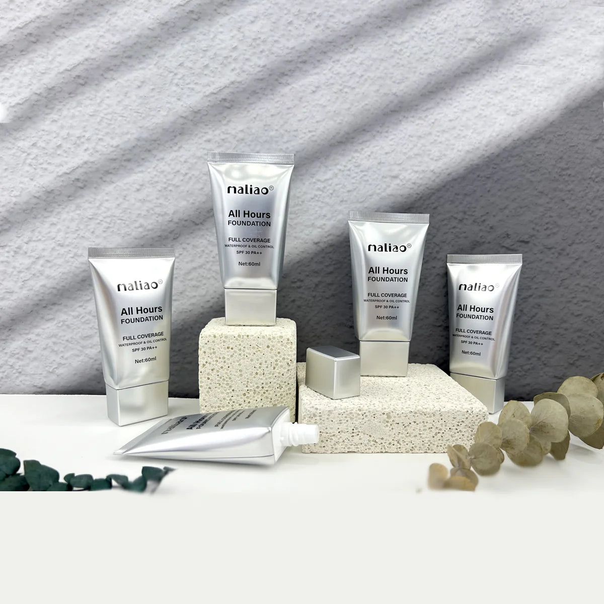 Maliao All Hours Foundation - Full Coverage, Waterproof, Oil Control, SPF 30 PA++