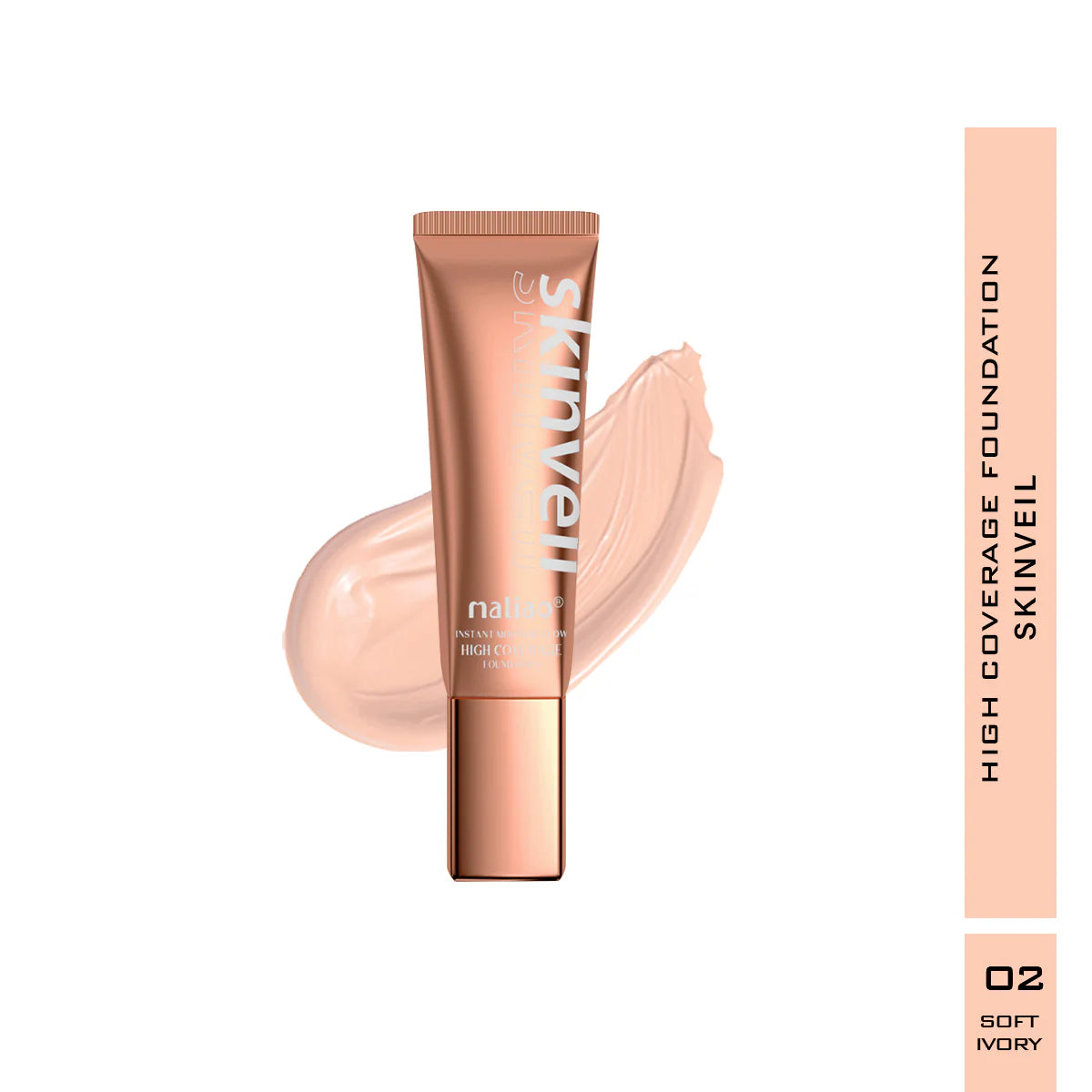 Maliao Skin Veil High Coverage Foundation - Flawless Radiance for All Skin Tones