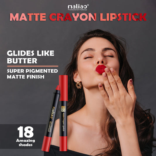 Maliao Matte Crayon Lipstick -Transfer Waterproof Color Show