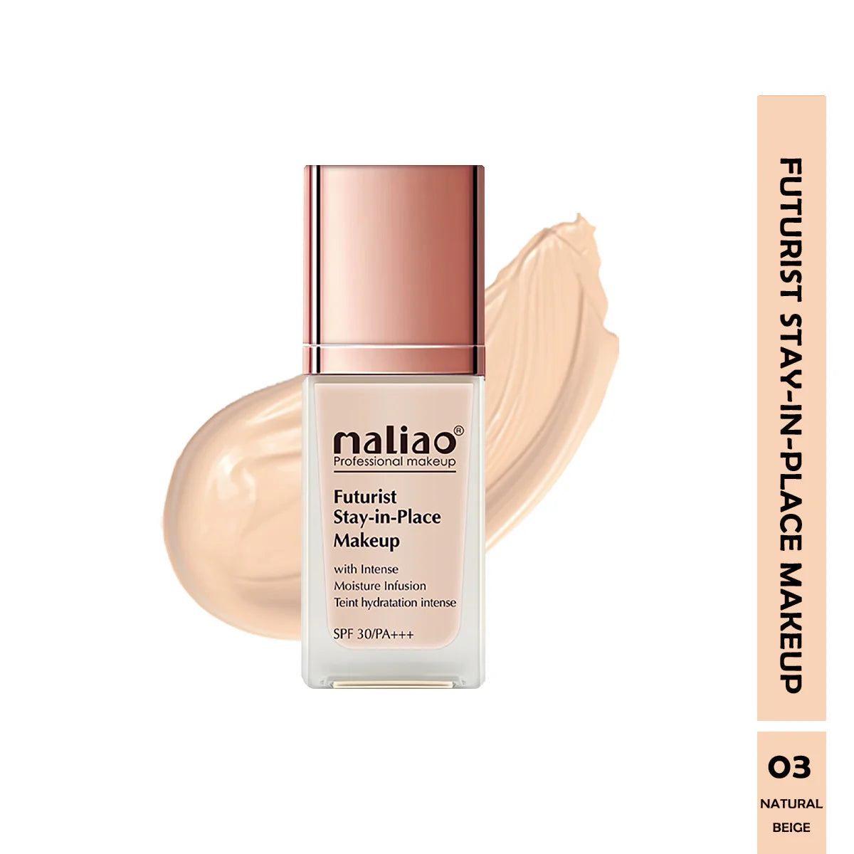 Maliao Futurist Stay-In-Place Makeup SPF 30 PA+++ (Full Coverage, Intense Moisture Infusion,Tint Moisturizer,Tint Hydration, All Skin Types)