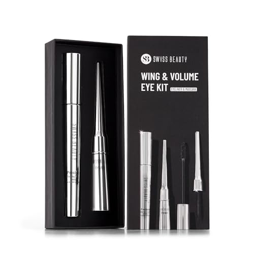 SWISS BEAUTY Waterproof Matte Liquid Black Eyeliner | Smudge Proof, Transfer Proof Eye Liner for Eye Makeup |Black, 4ml |