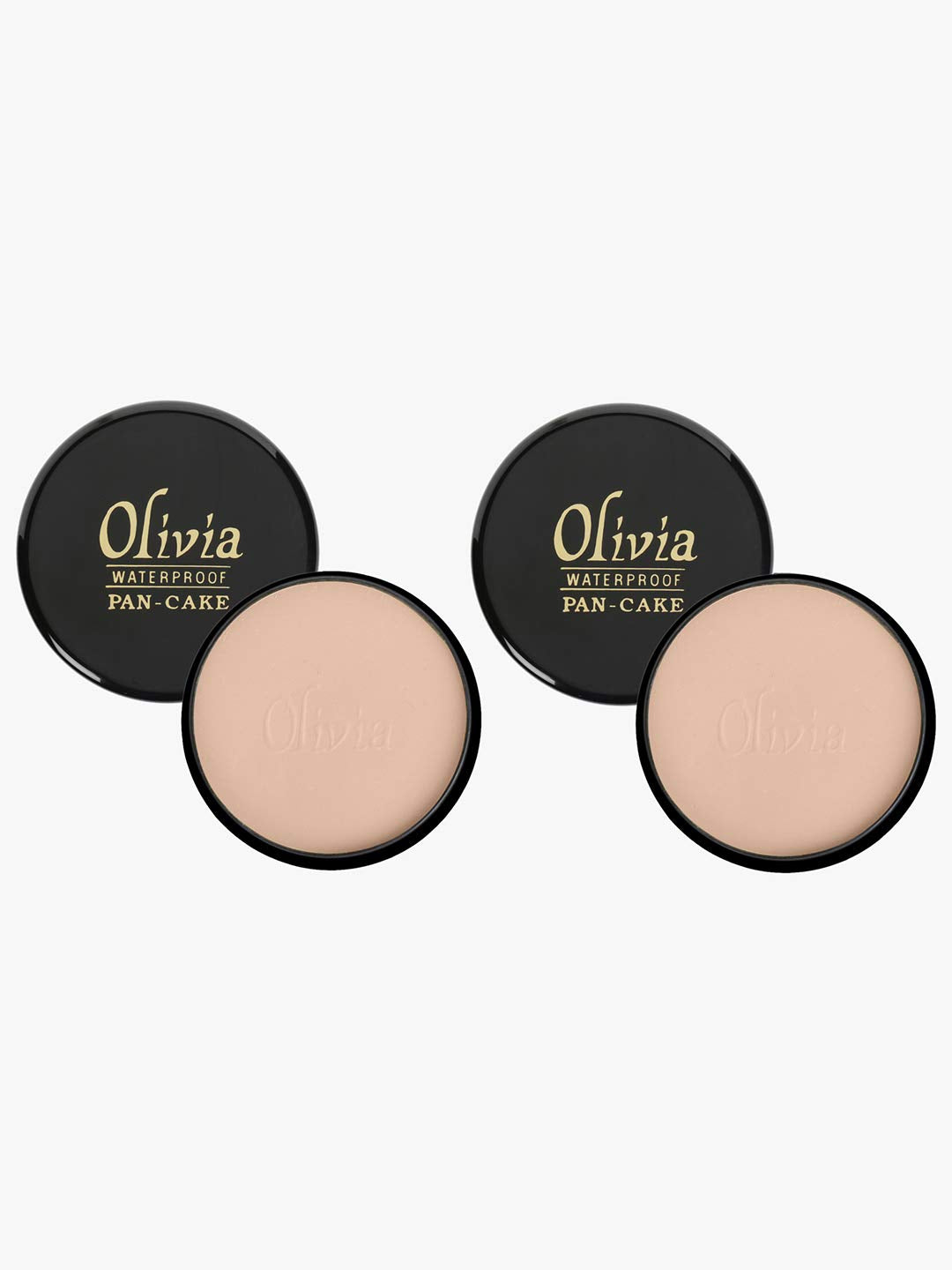 Olivia Waterproof Natural Honey Makeup Cream Concealer Pan Cake, Medium Coverage, For All Skin Types (25G, Shade No.24)