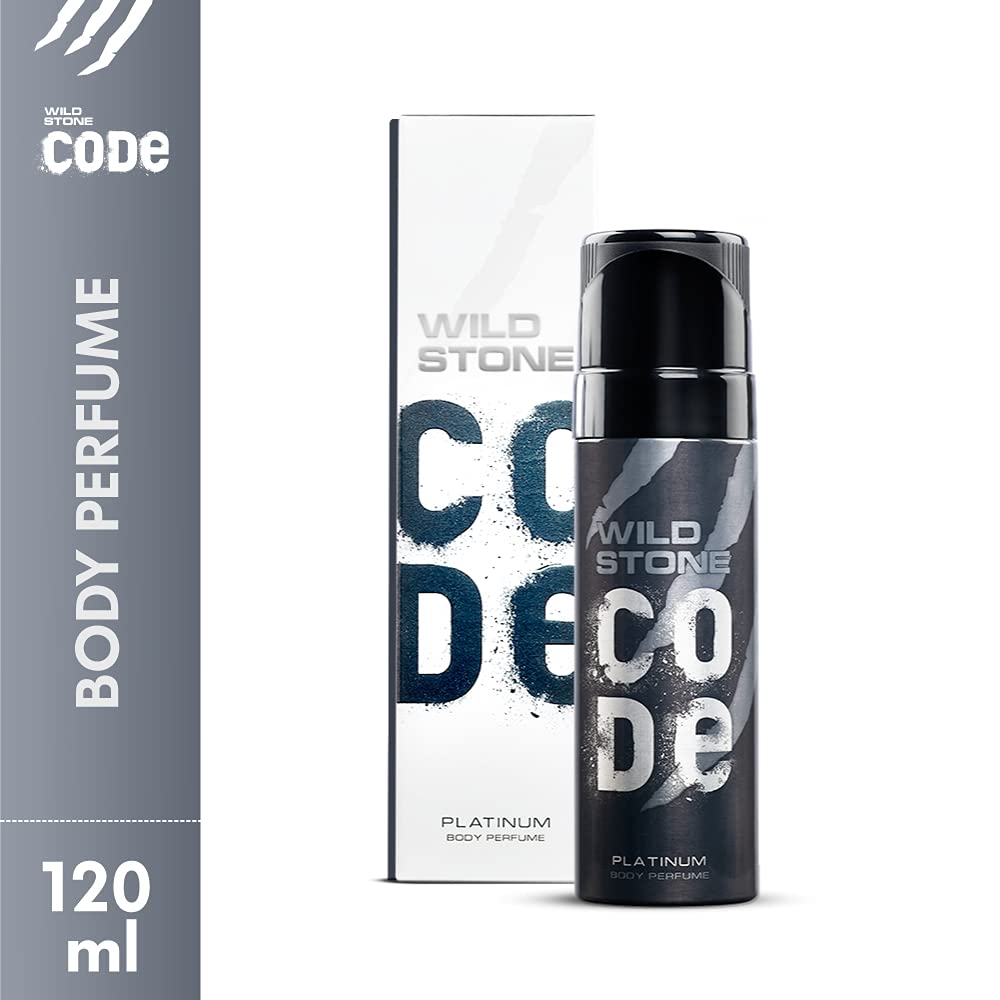 WILD STONE CODE Titanium Long Lasting No Gas Body Perfume For Men, 150Ml, Spray