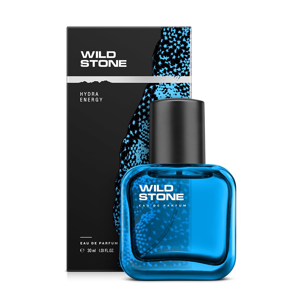 Wild Stone Hydra Energy EDP Premium Perfume for Men, 100 Ml | Long-lasting Eau De Parfum | Refreshing Fragrances for Modern Man | Active Lifestyle | Gift For Men.