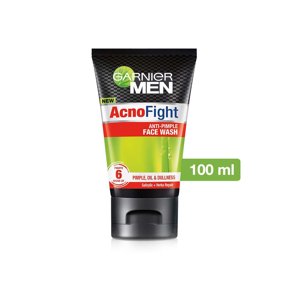 Garnier Men, Face Wash, Brightening & Anti-Pollution, TurboBright Double Action, 100 g