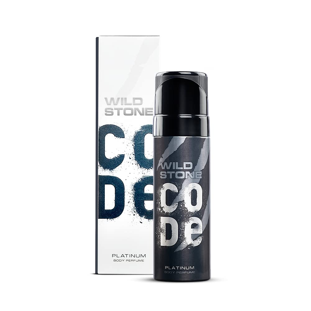WILD STONE CODE Titanium Long Lasting No Gas Body Perfume For Men, 150Ml, Spray