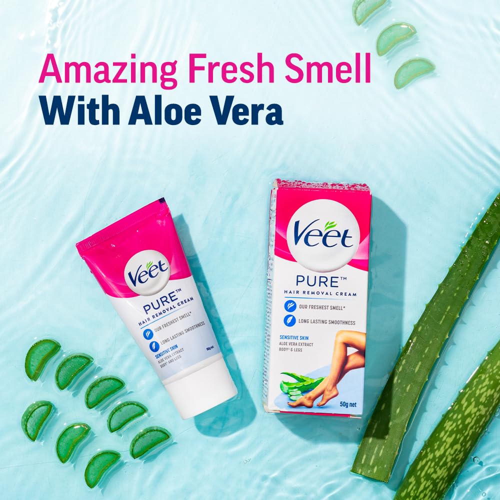 Veet Silk & Fresh Hair Removal Cream, Sensitive Skin - 100g