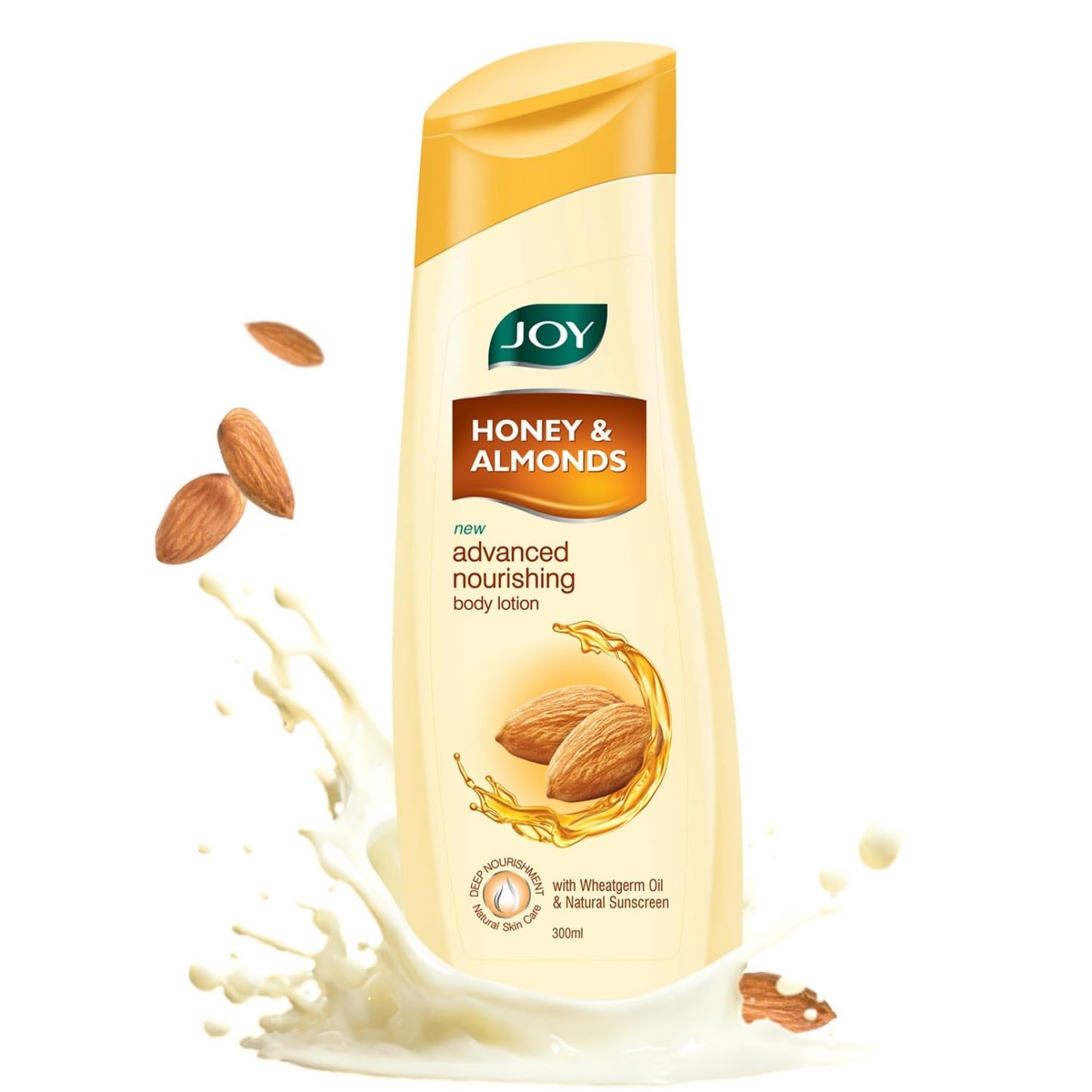 Joy Honey & Almonds Advanced Nourishing Lightweight Body Lotion 750ml | Enriched With Shea Butter | Summer Lotion With Natural Sunscreen Filters | Suitable for Normal to Dry Skin