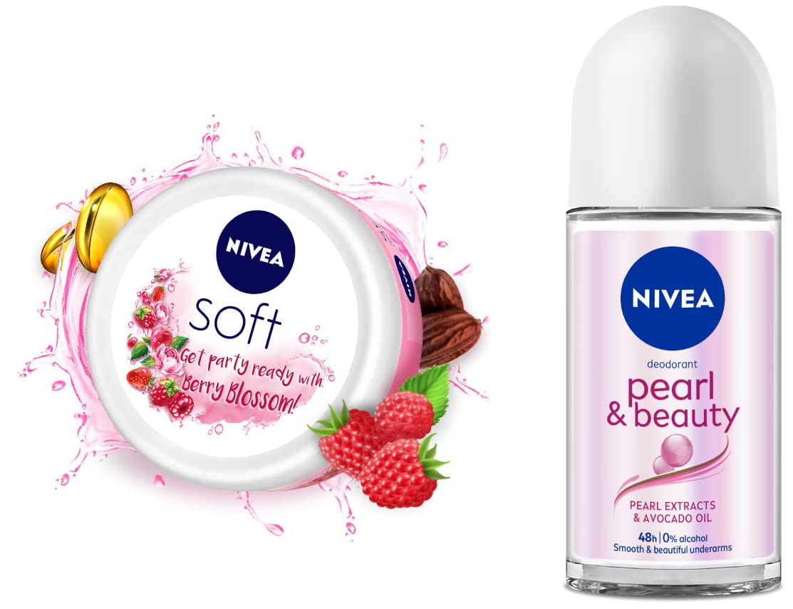 NIVEA Soft Light Moisturizer, 300 ml, for Face, Hand & Body, Non-Greasy Cream with Vitamin E & Jojoba Oil for Instant Hydration