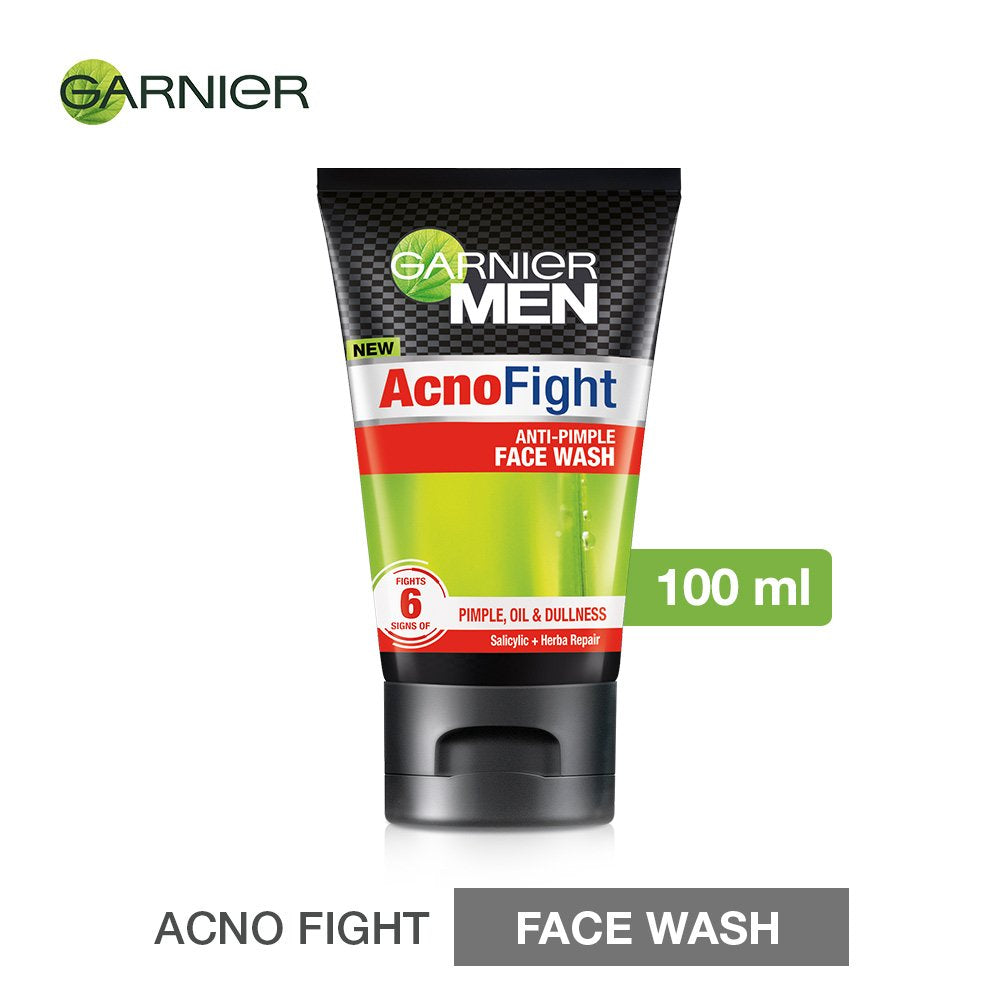 Garnier Men, Face Wash, Brightening & Anti-Pollution, TurboBright Double Action, 100 g