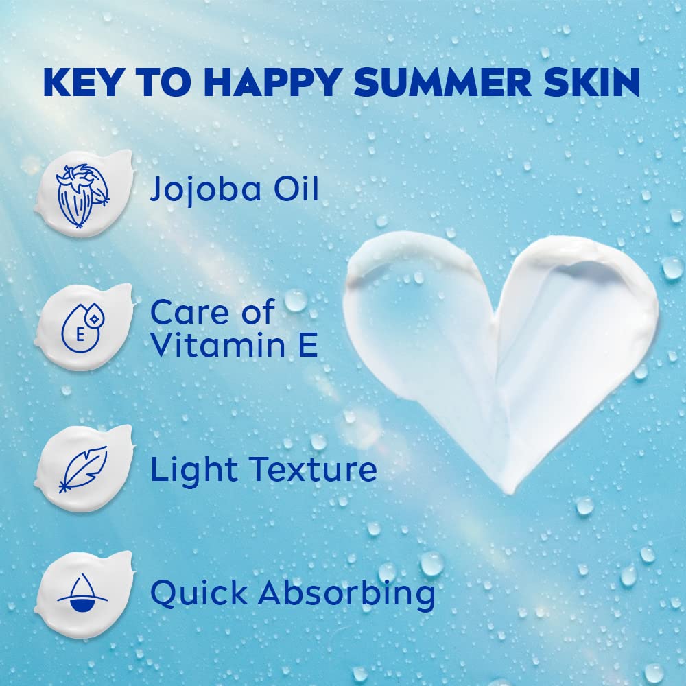 NIVEA Soft Light Moisturizer, 300 ml, for Face, Hand & Body, Non-Greasy Cream with Vitamin E & Jojoba Oil for Instant Hydration