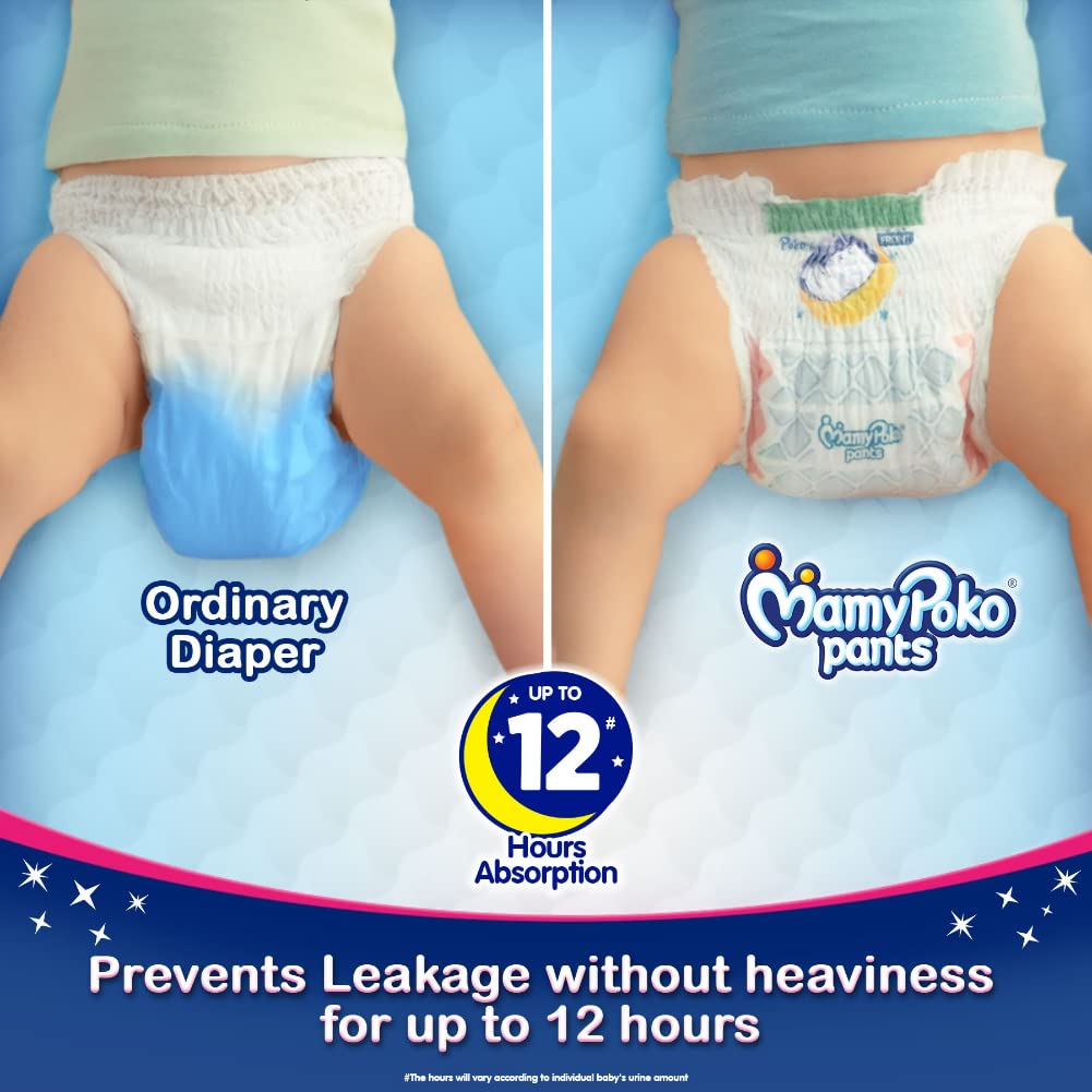 MamyPoko Pants All Night Absorb Baby Diapers, X-Large (XL), 22 Count 12-17 kg