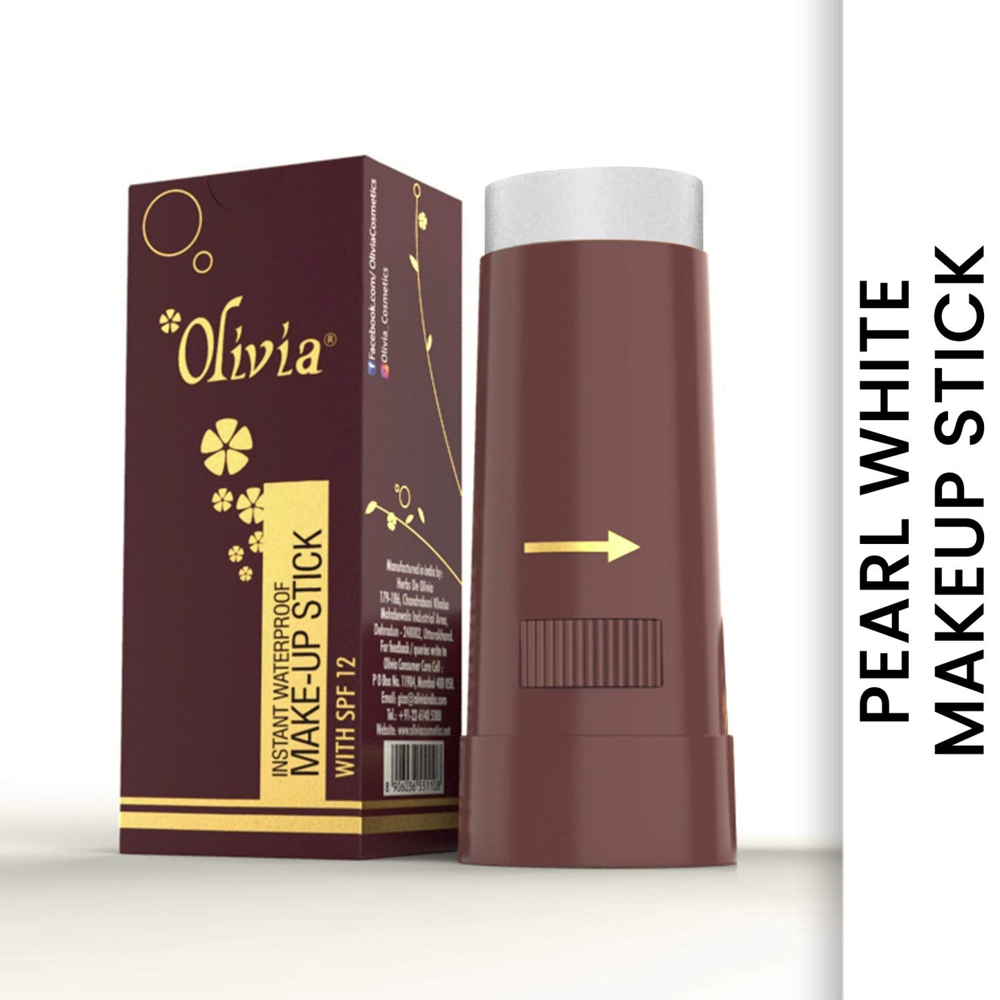 Olivia Waterproof Natural Honey Makeup Cream Concealer Pan Cake, Medium Coverage, For All Skin Types (25G, Shade No.24)