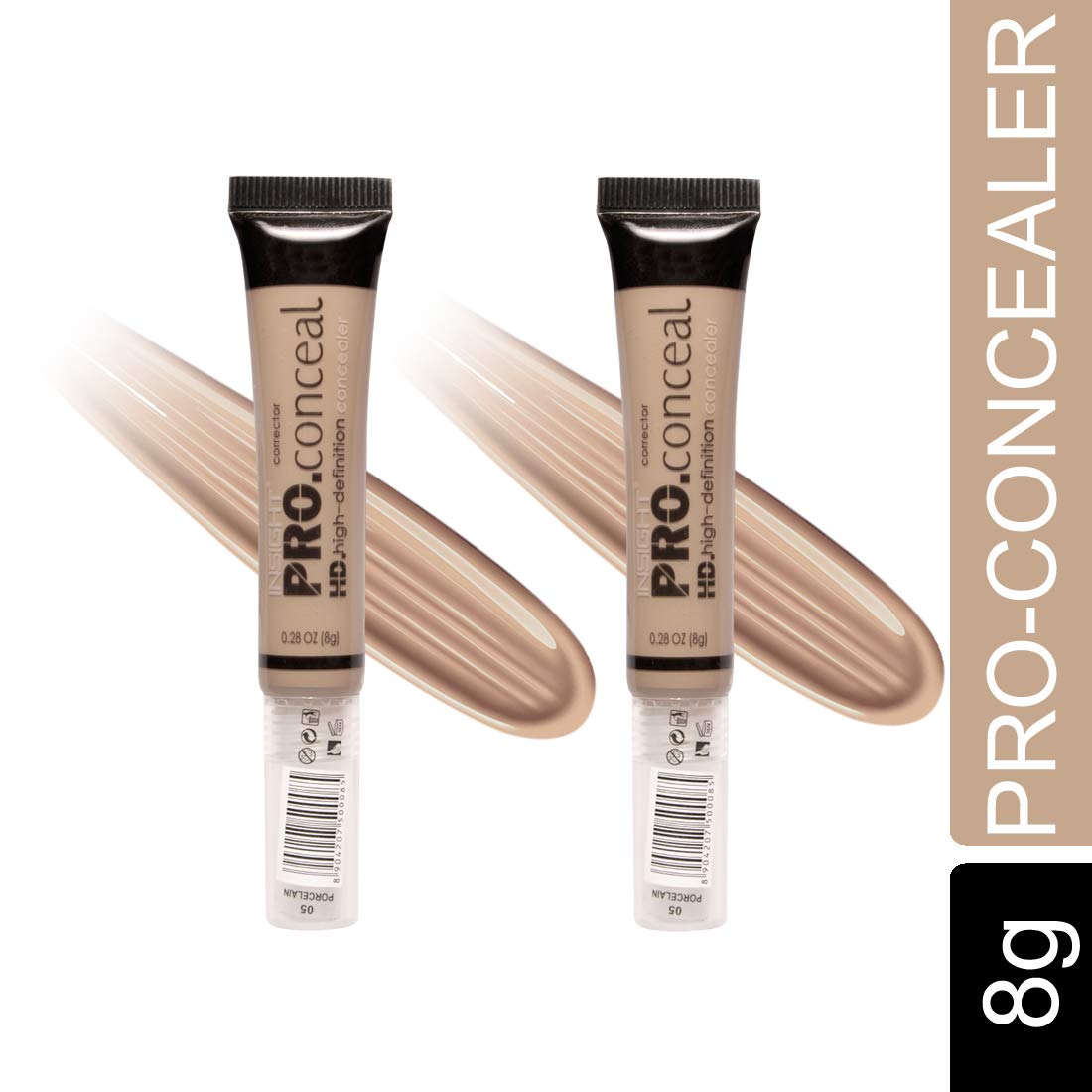 INSIGHT Hd Cream Natural Full Coverage Concealer For Normal Skin Type, Golden Sand-04