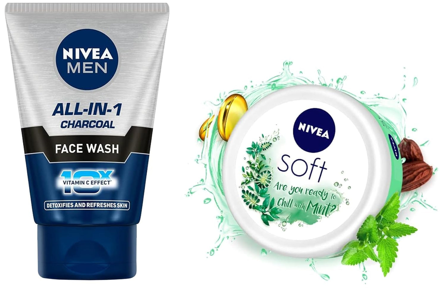 NIVEA Soft Light Moisturizer, 300 ml, for Face, Hand & Body, Non-Greasy Cream with Vitamin E & Jojoba Oil for Instant Hydration
