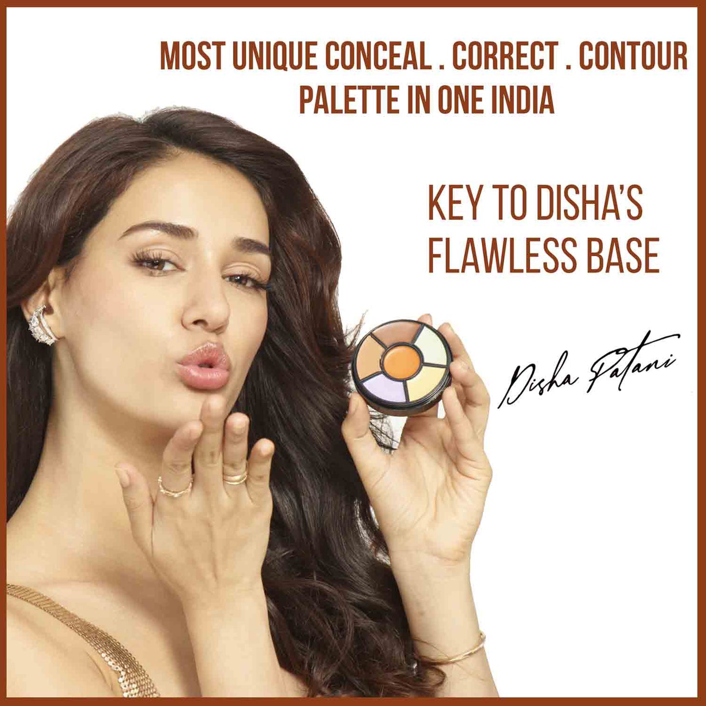INSIGHT Cosmetics Pro Concealer Palette Waterproof Concealer With Full Coverage |Easily Blendable Concealer| 3 In 1 Palette- Conceal Corect & Contour | Crease Resistance |Long Lasting |Oil Control