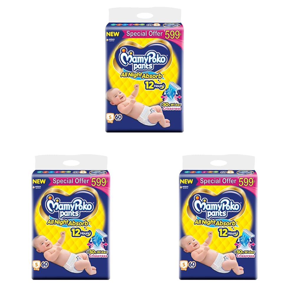 MamyPoko Pants All Night Absorb Baby Diapers, X-Large (XL), 22 Count 12-17 kg