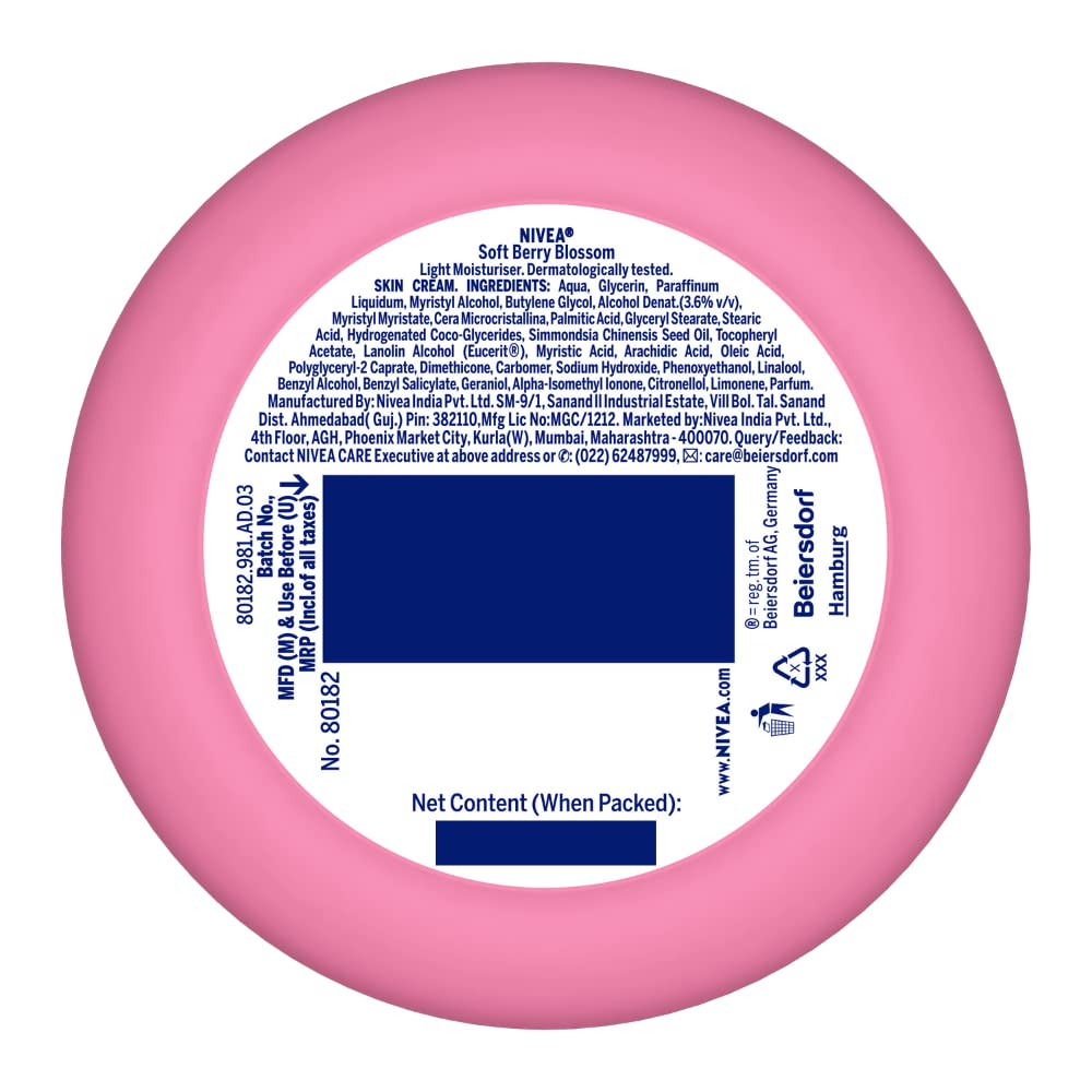 NIVEA Soft Light Moisturizer, 300 ml, for Face, Hand & Body, Non-Greasy Cream with Vitamin E & Jojoba Oil for Instant Hydration