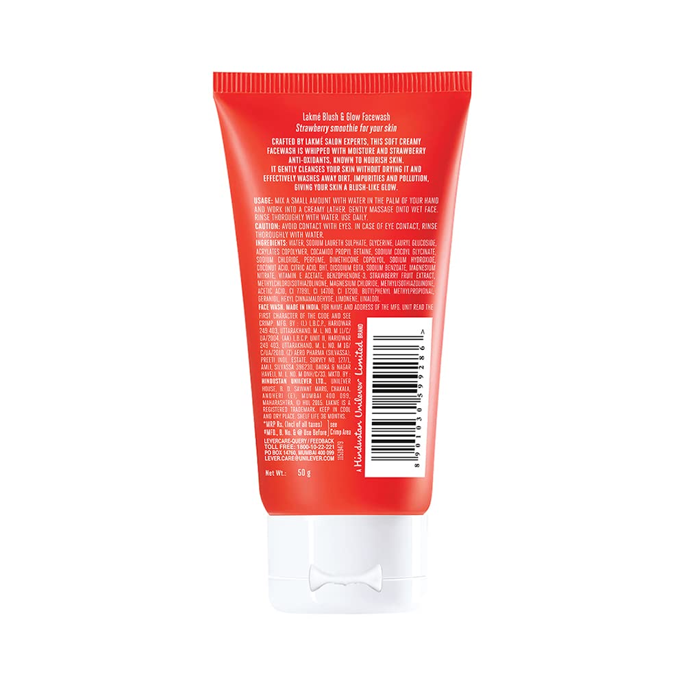 LAKMÉ Strawberry Creme Face Wash 100 G