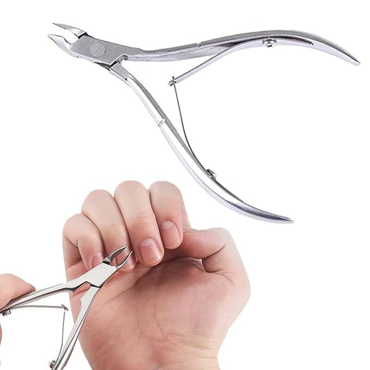 (1pc) Nail Cuticle Cutter and Pusher - Dead Skin Remover fork, Nail Cleaner for Women & Men - Cuticle Nipper for Pedicure & Manicure - Cuticle Nails Trimmer