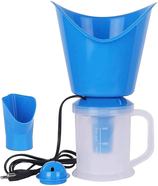 SURAKSHA Face, Nose, and Cough Steamer 3 in 1 Plastic Steam Vaporizer, Nozzle Inhaler, Facial Sauna, and Facial Steamer Machine for Adults and Kids(Random Color)