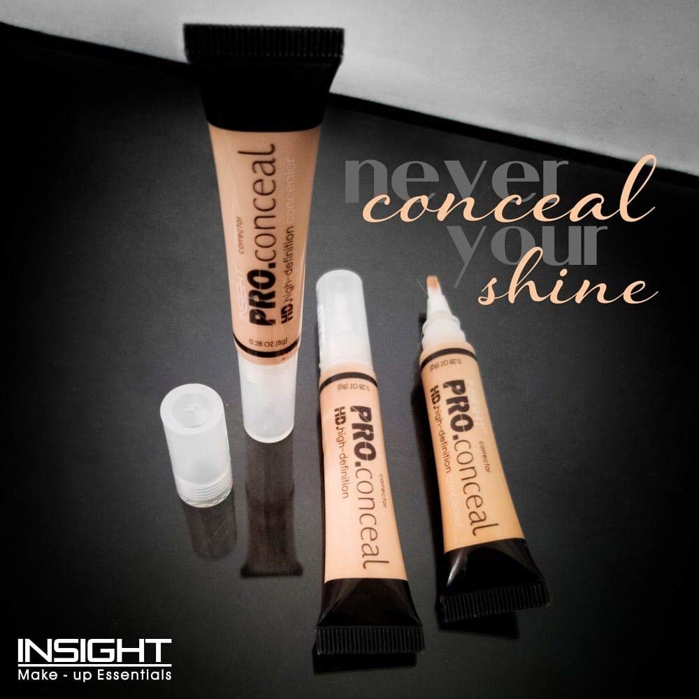 INSIGHT Hd Cream Natural Full Coverage Concealer For Normal Skin Type, Golden Sand-04