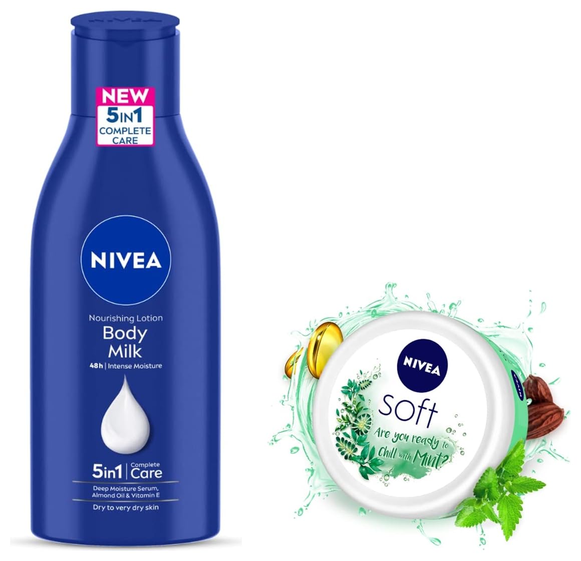 NIVEA Soft Light Moisturizer, 300 ml, for Face, Hand & Body, Non-Greasy Cream with Vitamin E & Jojoba Oil for Instant Hydration