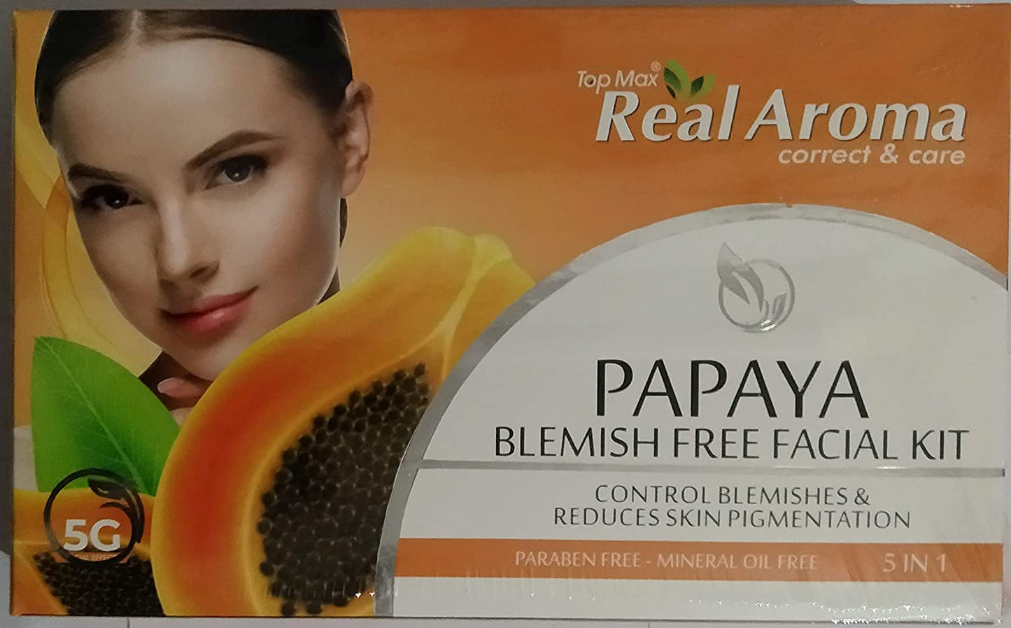Real aroma Papaya Facail kit (5 in 1)