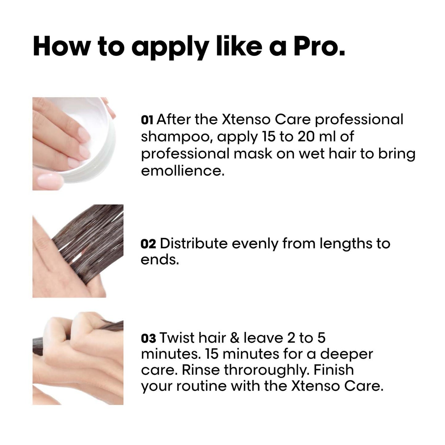 L'OREAL PROFESSIONNEL PARIS Xtenso Care Shampoo + Mask + Serum Combo Pack For Straightened Hair (250Ml + 196Gm + 50Ml)| Hair Care Regi For Straightened Hair, Pack Of 1