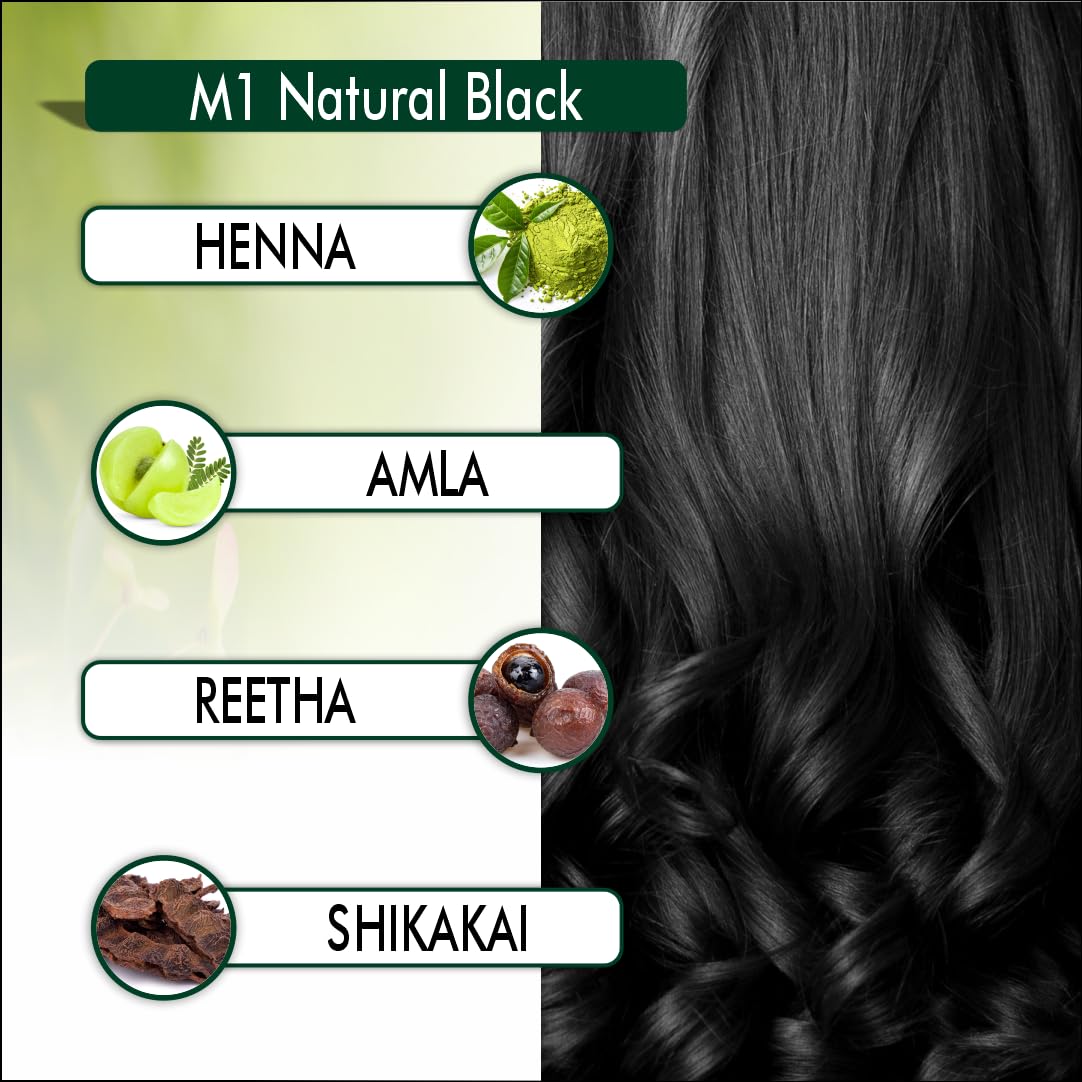 Sterling Naturals Megha Mehandi for Women & Men, Henna Based Mehndi, Organic Hair Dye Without Chemicals and Ammonia,  45 g (Pack of 3)