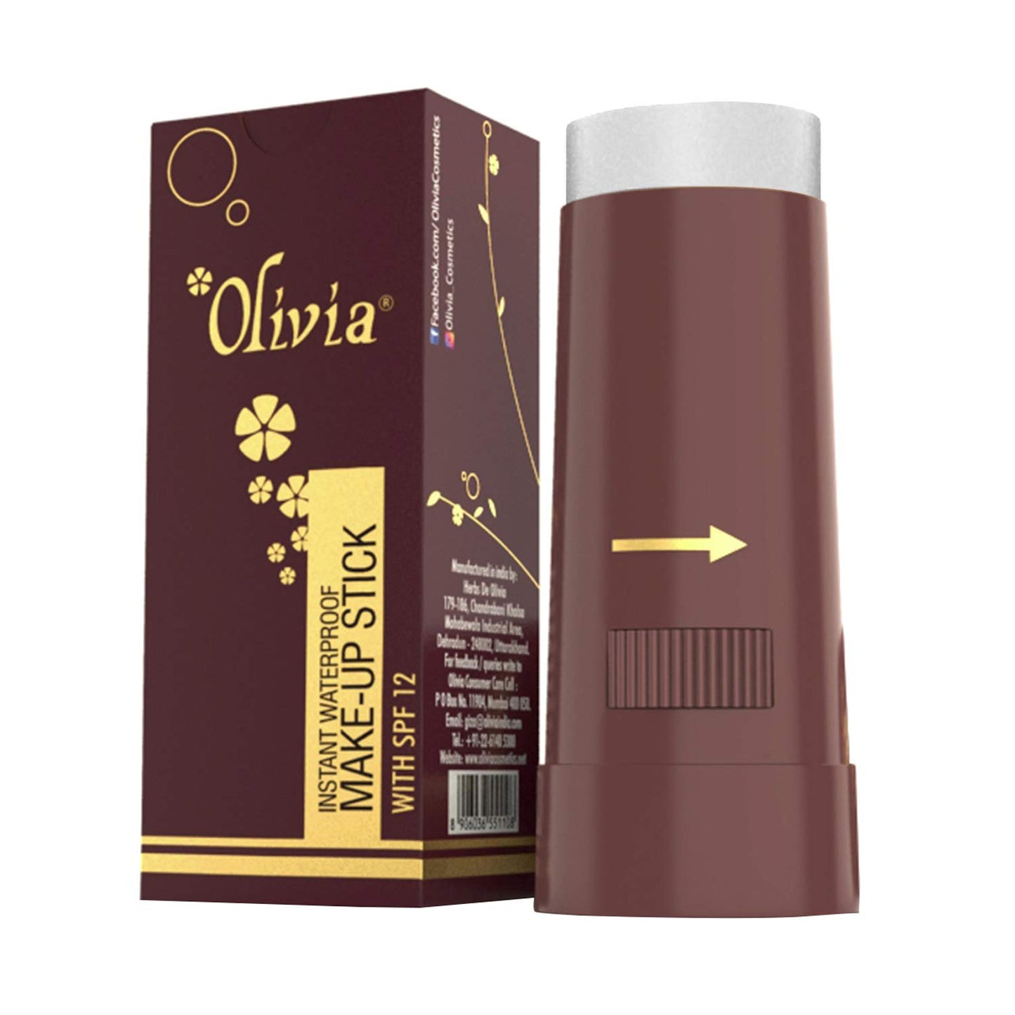 Olivia Waterproof Natural Honey Makeup Cream Concealer Pan Cake, Medium Coverage, For All Skin Types (25G, Shade No.24)