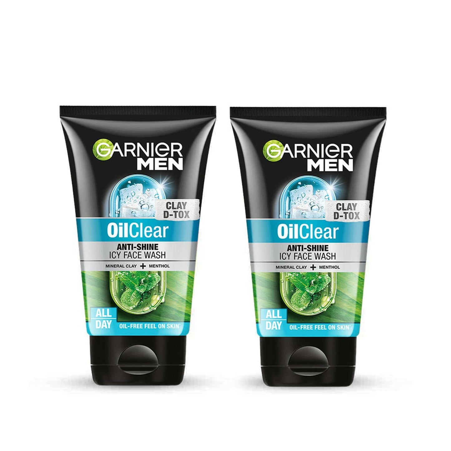Garnier Men Oil Clear Clay D-Tox Deep Cleansing Icy Face Wash, 100gm