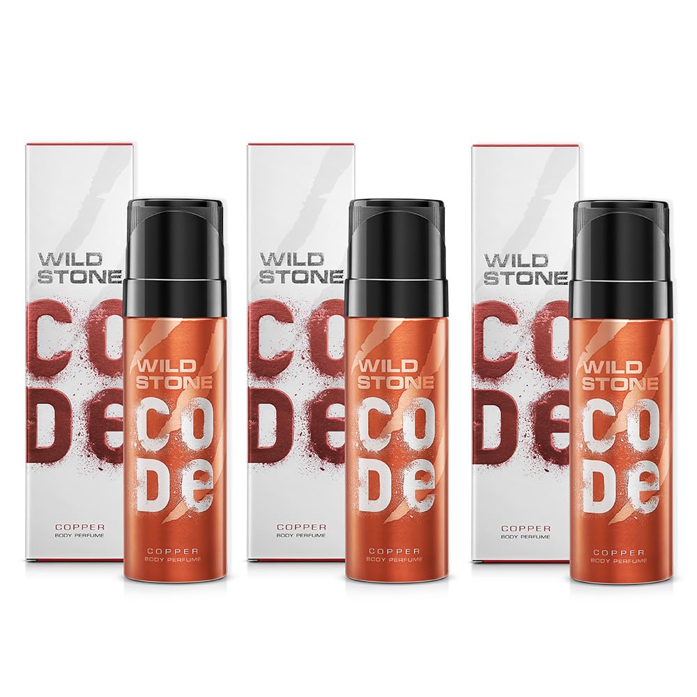 WILD STONE CODE Titanium Long Lasting No Gas Body Perfume For Men, 150Ml, Spray