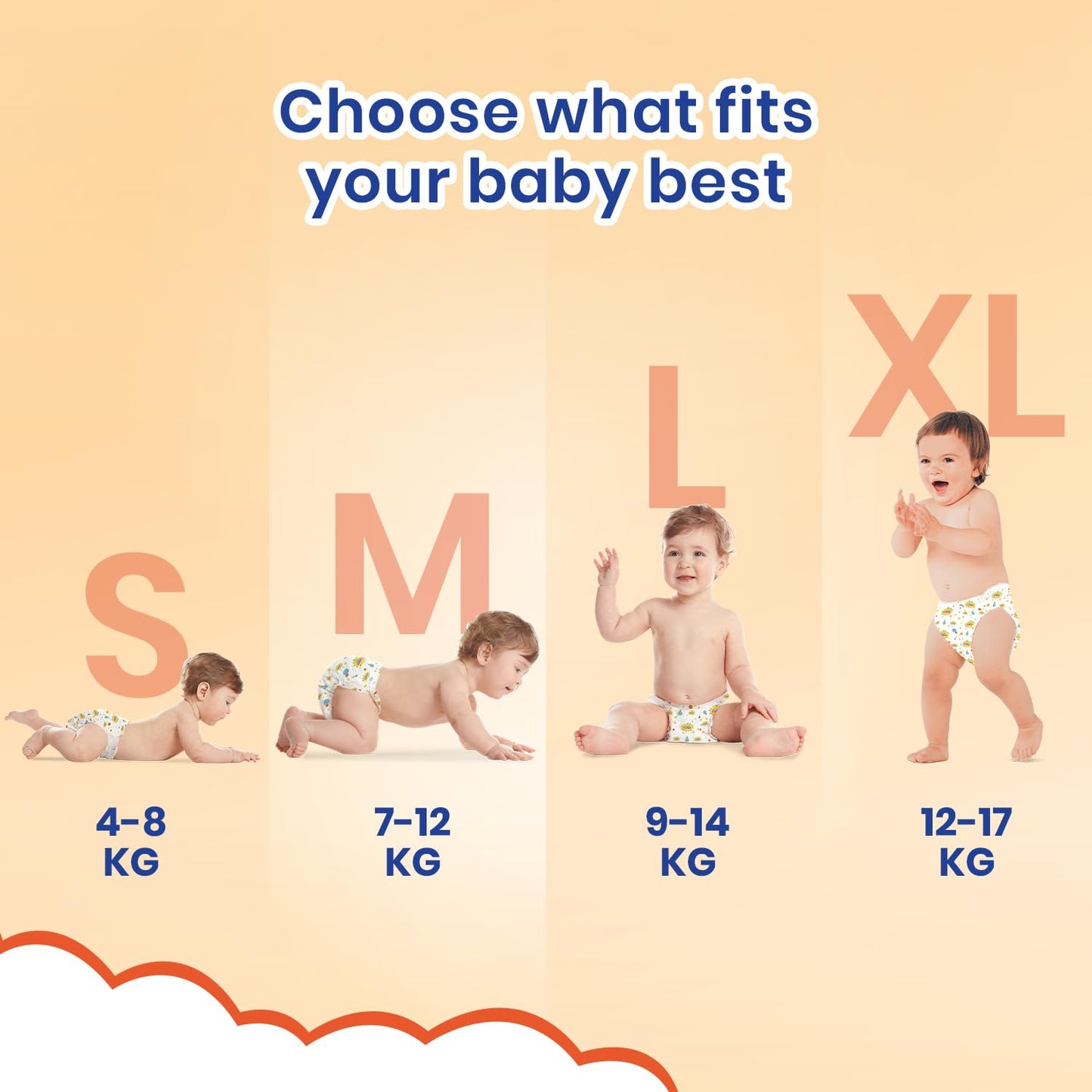 Super Cutes Premium Baby Diapers L Size 30 Count 9-14Kg,Medium34 counts,Small 40counts, XL 24 Counts , Super Soft and Rash Free Diaper Pants with 12 hrs Overnight Leakage Protection