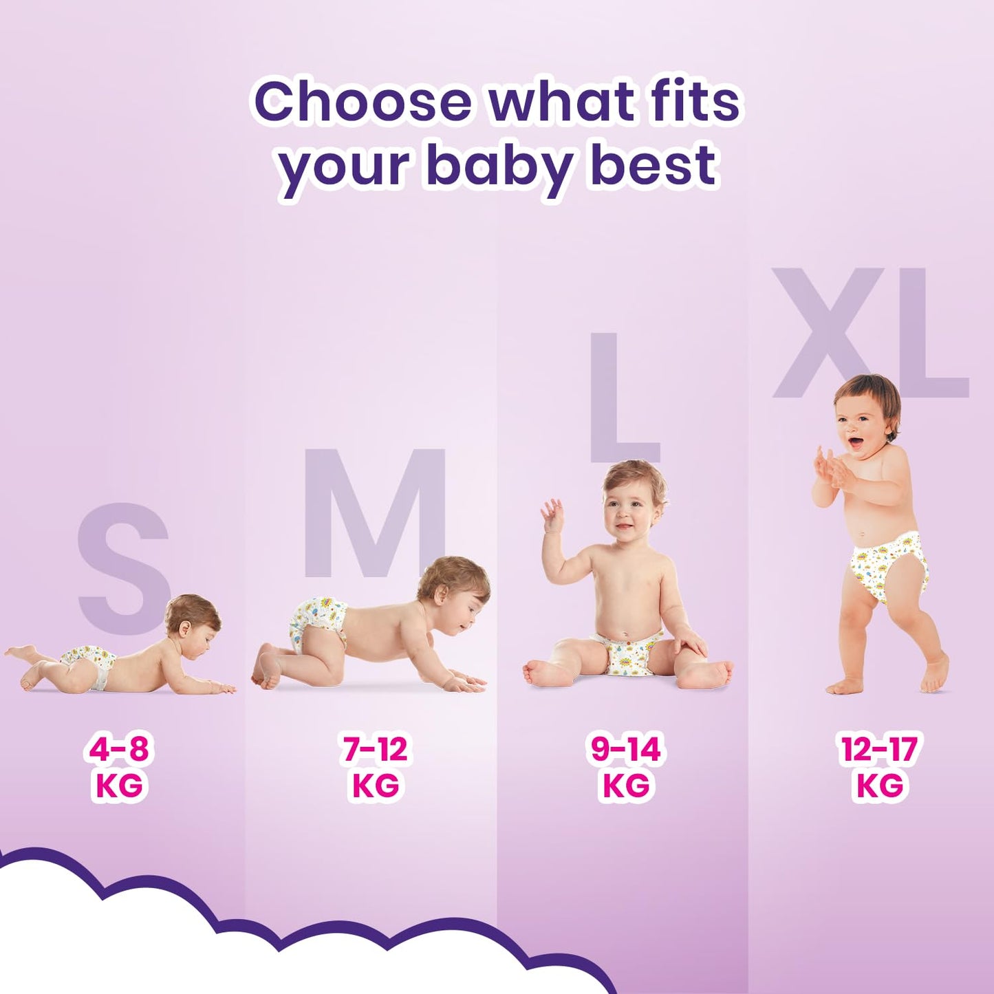 Super Cutes Premium Baby Diapers L Size 30 Count 9-14Kg,Medium34 counts,Small 40counts, XL 24 Counts , Super Soft and Rash Free Diaper Pants with 12 hrs Overnight Leakage Protection