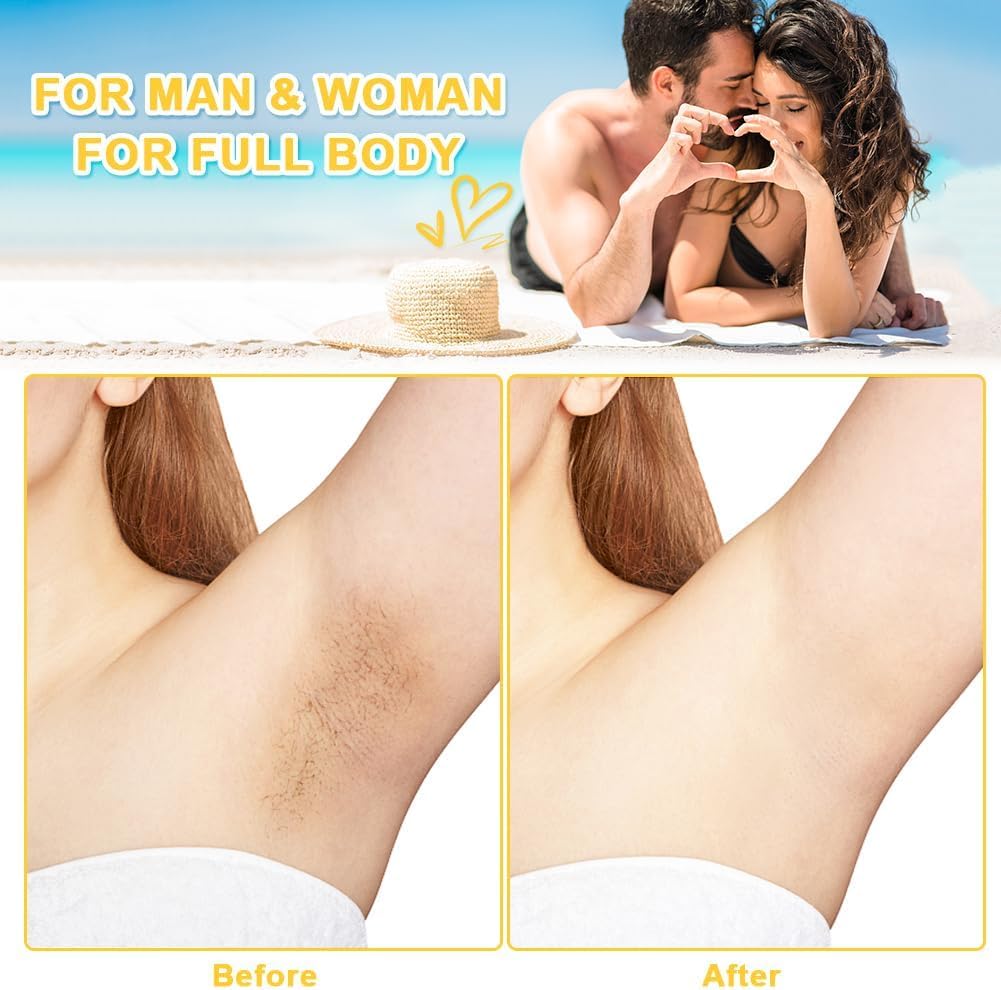 Plenteous Hard Wax Beads, 100G Painless Hard Wax Beans with 10 Applicators, Professional Wax Beads for Eyebrow, Armpit, Bikini, Back, Chest, Legs, Painless Hair Removal. (Strawberry)