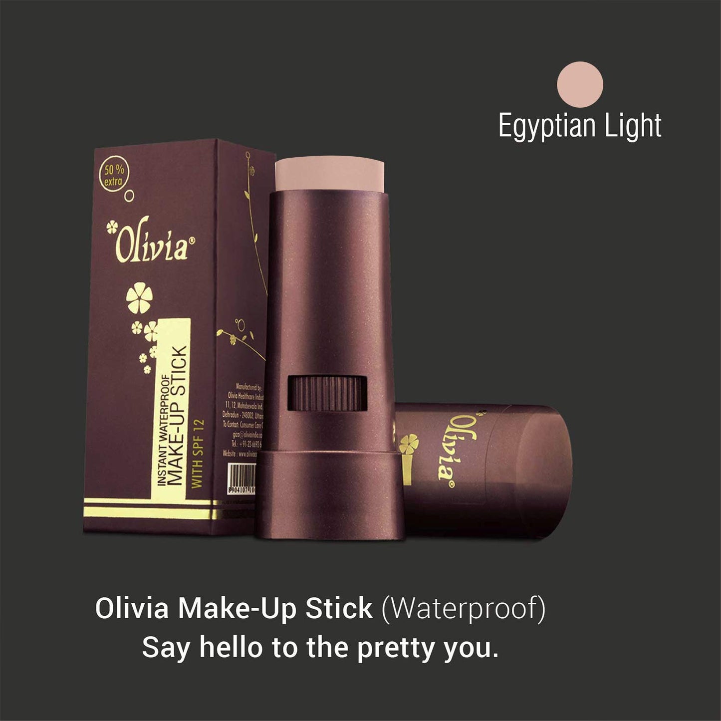 Olivia Waterproof Natural Honey Makeup Cream Concealer Pan Cake, Medium Coverage, For All Skin Types (25G, Shade No.24)