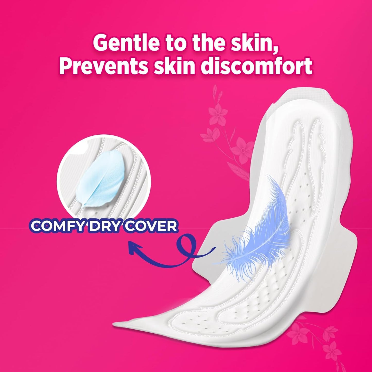 Sofy Anti-Bacteria Sanitary Pads (XL+ Size - 290 mm) 28 Pads - 6 layer deep absorption & Herbal Shield for Bacterial Protection, Soft on skin with comfy dry top sheet (Pack of 1)