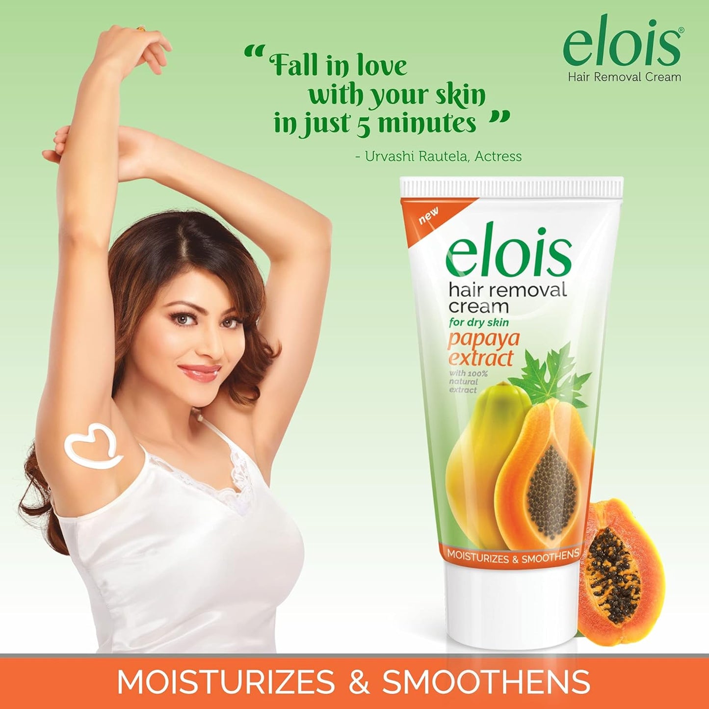 Elois Hair Removal Cream For Women Bikini Area - With Natural Extracts Painless For Normal Skin - Suitable for Legs Underarms Bikini Line Arms - (Rose Extract, 100 Gram)